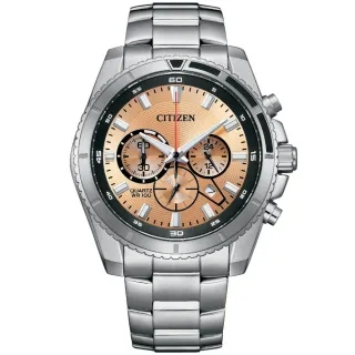 【CITIZEN 星辰】Chronograph系列 型男必備 三眼計時腕錶 禮物推薦 送禮首選(AN8200-50X)