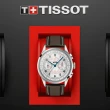 【TISSOT 天梭 官方授權】TELEMETER 1938 復刻經典 機械計時腕錶 母親節 禮物(T1424621603200)
