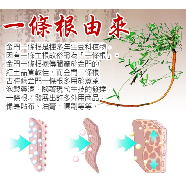 【金賺】金牌一條根加味老薑精油貼布4入(共28片草本精油)