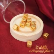【金品坊】黃金擺件財運滾滾來骰子單顆 0.27錢±0.03(純金999.9、黃金擺件、贈骰盅)