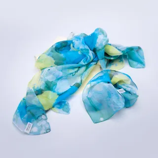 【iTa.a】100%義大利制造二合一絲巾禮盒組(40×160cm長方巾＋53×53cm小方巾－Aa5)