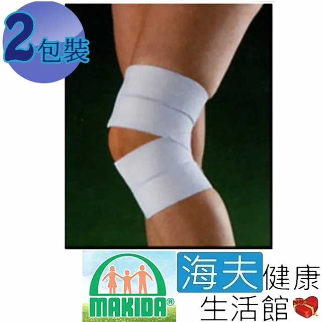 【海夫健康生活館】MAKIDA四肢護具 未滅菌 吉博 自黏式 膝護帶 雙包裝(106)