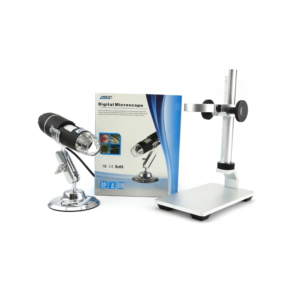 【工具達人】顯微鏡 數位顯微鏡 電子顯微鏡 生物顯微鏡 1600倍 附金屬升降平台(190-MS1600+2)