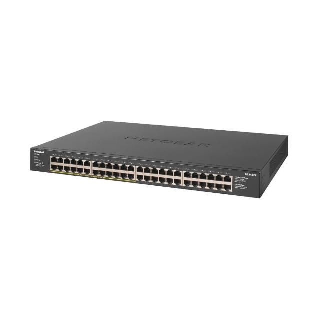 【NETGEAR】GS348PP 機架式 48埠 Gigabit 無網管網路 PoE+ 交換器 380W PoE供電 金屬殼 美國品牌