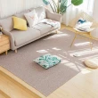 【凡尼塔】簡約素色棉麻地毯(120*160cm 編織 日式 無印風 極簡 房間 客廳 臥室 床邊 室內)