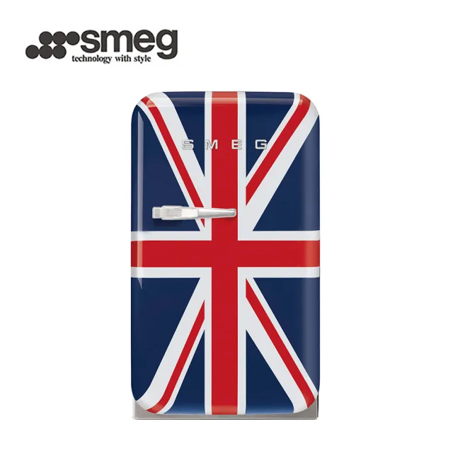 【SMEG】彩色復古迷你冰箱34L-英國國旗(FAB5RDUJ3TW)