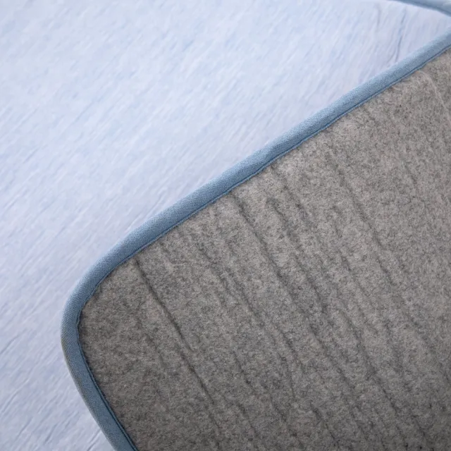 【HOLA】SNOW TOUCH 涼感耐磨耐抓室內地毯150x80-素色藍