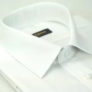 【金安德森】白色細紋窄版長袖襯衫-fast