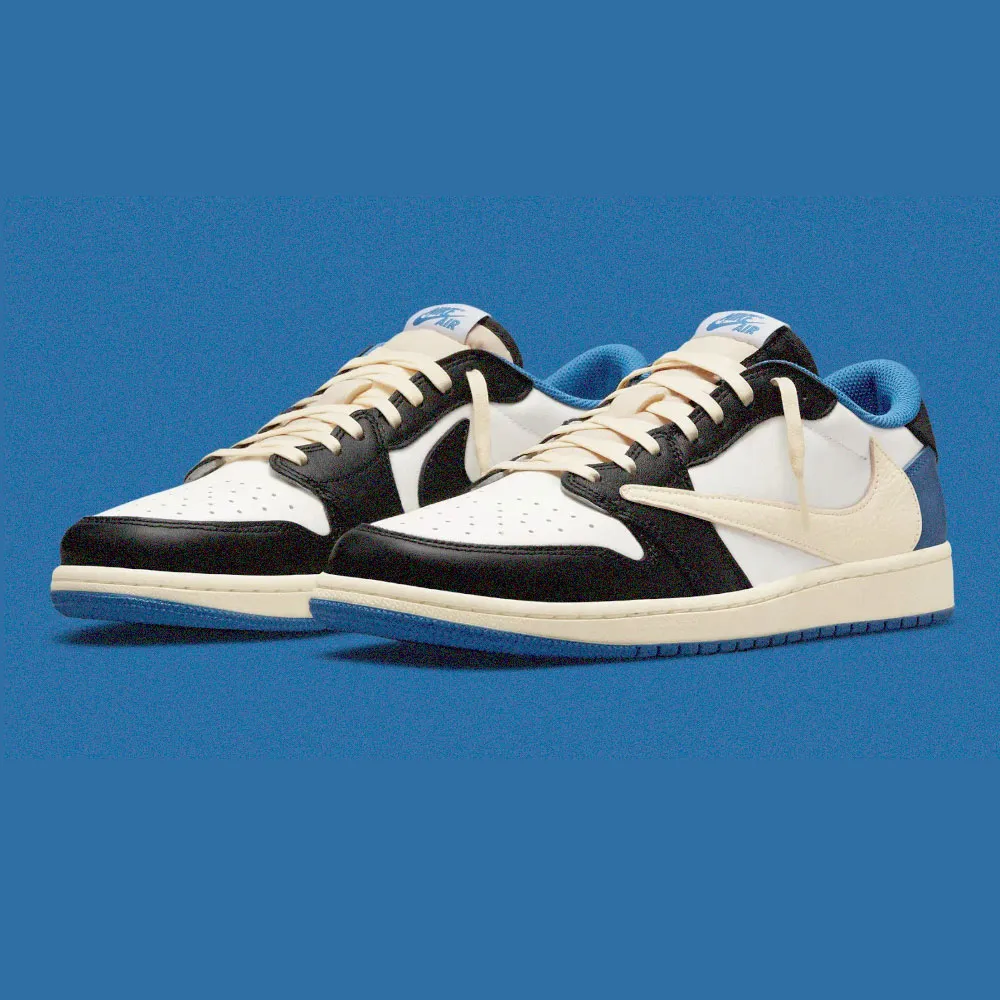 NIKE 耐吉】休閒鞋Air Jordan 1 Low Fragment Travis Scott 三方聯名 