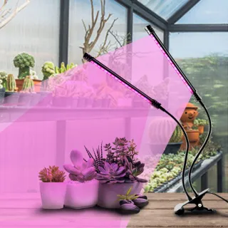 【WIDE VIEW】雙管LED紫光植物生長燈(植物日照燈 植物燈管 多肉燈 補光燈/QRCP-00051)