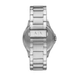 【A|X Armani Exchange】城市旅人格紋紳士腕錶-銀X黑(AX2103)