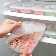 【東京 Ito】四格冰箱分類保鮮收納盒(蔥花 環保 備菜 凍肉 肉絲 肉片 配菜 上班族)