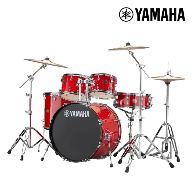 【Yamaha 山葉音樂音樂】RYDEEN 紅色爵士鼓 5件套組不含鈸 RDP2F5(贈鼓椅/鼓棒/全新公司貨)