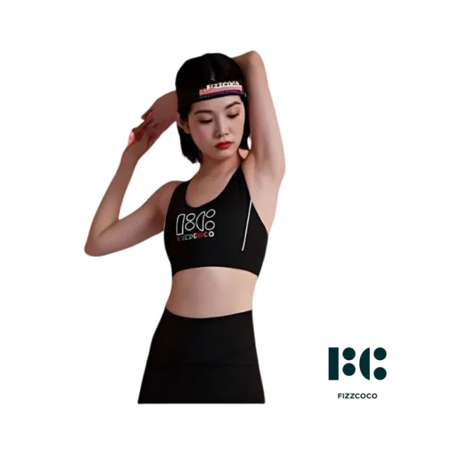 【FIZZCOCO】現貨03 經典LOGO運動背心 女健身跑步瑜珈帶胸墊內衣外穿 共2色