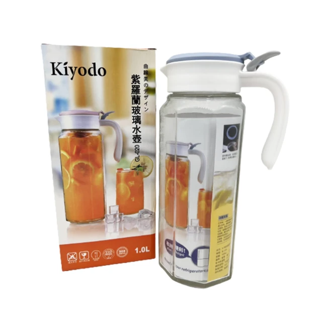 生活King 紫羅蘭玻璃水壺/冷水壺/咖啡壺(1L)