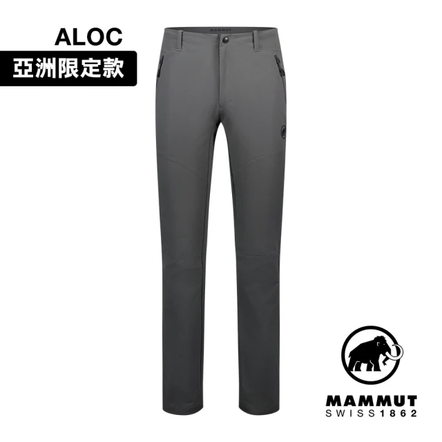 【Mammut 長毛象】Trekkers 3.0 Pants AF Men 健行防潑水長褲 鋼鐵灰 男款 #1021-00800