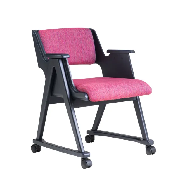 【有情門】STRAUSS 風行扶手椅-附輪-座高45(製作期2-3週/實木/MIT/休閒椅/書椅/電腦椅)