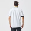 【NAUTICA】男裝 撞色衣領短袖POLO衫(白色)