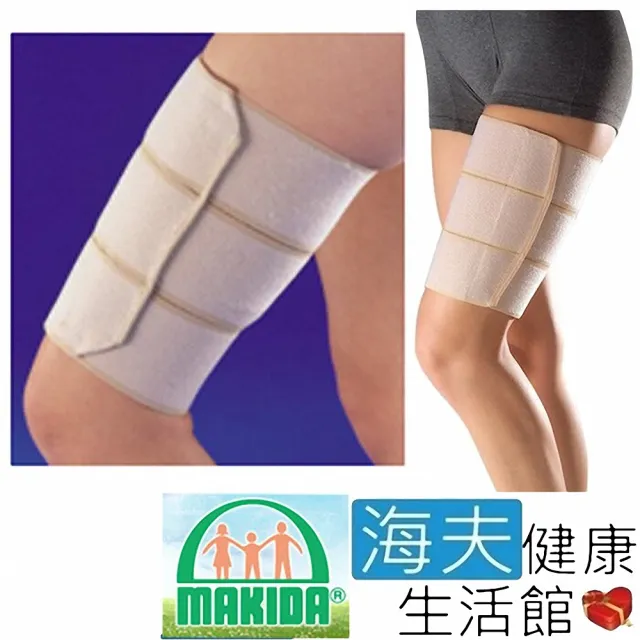 【海夫健康生活館】MAKIDA四肢護具 未滅菌 吉博 自黏式 大腿支持帶 雙包裝(108)
