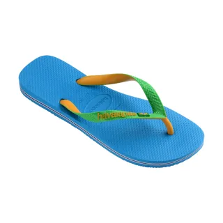 【havaianas 哈瓦仕】拖鞋 男鞋 女鞋 夾腳拖 雙色 國旗 Brasil Mix 藍綠 4123206-1989U(哈瓦士)