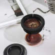 【PO:】咖啡泡茶組(咖啡杯350ml-黑/試管茶格-紅)