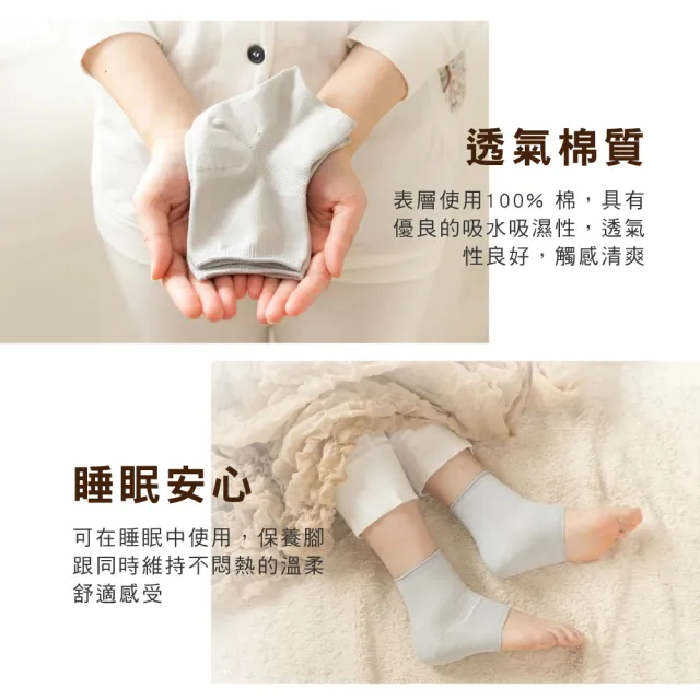 【日本TAIYOU NITTO】晚安保濕襪套 腳跟保濕保養(日本製)