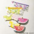 【SANRIO 三麗鷗】夏日水果系列 扁平透明筆袋 帕恰狗 水果