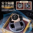 【ARZ】胡桃木紋質感 單錶位 機械錶自動上鍊盒(LED燈 掀蓋 玻璃收藏盒 搖錶器 手錶盒)