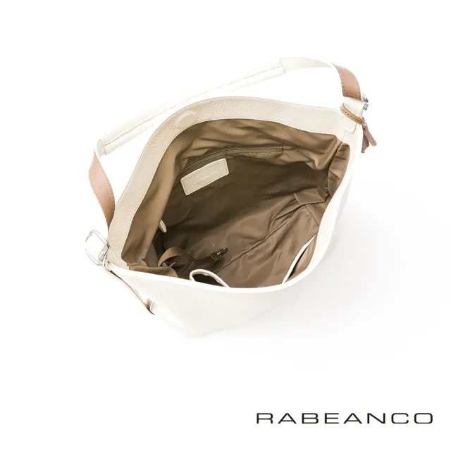 【RABEANCO】DON頂級牛皮肩背/斜背包(米白)