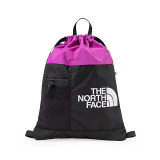 【The North Face 官方旗艦】北面UE男女款紫黑拼接抽繩束口休閒後背包｜52VPYV3