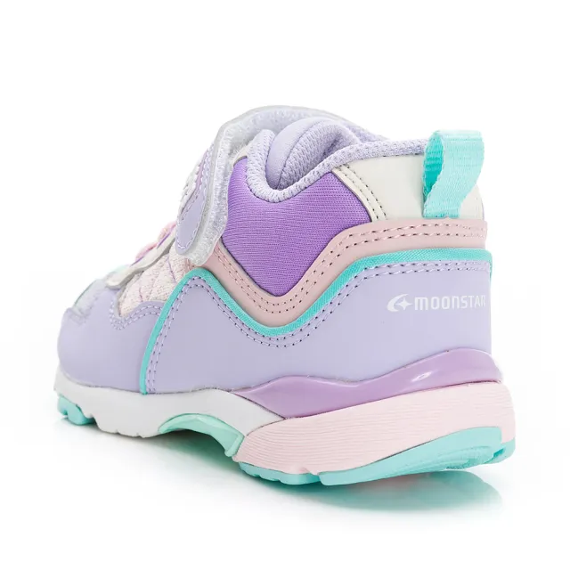 【MOONSTAR 月星】中童鞋Hi系列十大機能3E寬楦運動鞋(紫)