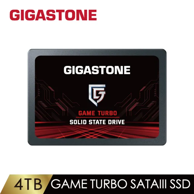 【GIGASTONE 立達】Game Turbo SSD 4TB SATA III 2.5吋固態硬碟(最高讀取速度540MB/s)