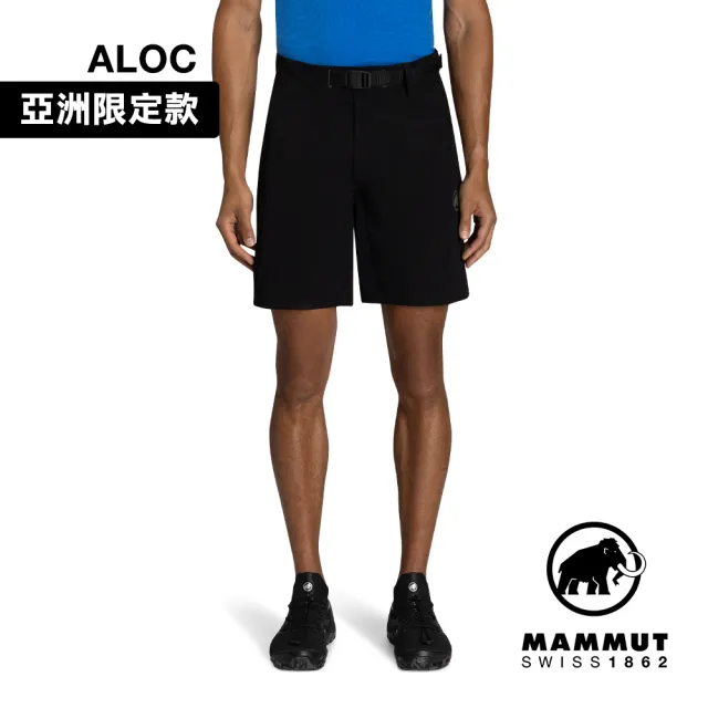 【Mammut 長毛象】Trekkers 3.0 Shorts AF Men 健行防潑水短褲 黑色 男款 #1023-00473