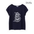 【Diffa】連袖帆船發泡印針織衫-女