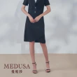 【MEDUSA 曼度莎】現貨-垂墜感側抓褶西裝短裙 - 2色（M-XL）｜女短裙 西裝短裙 套裝拆售(101-3240C)