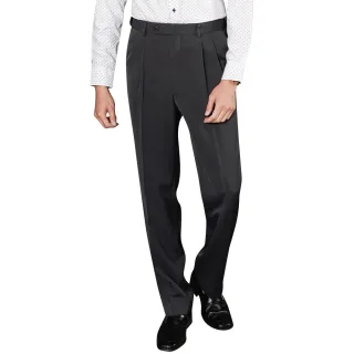 【BARONECE 百諾禮士】簡約日式質感打摺西褲_黑灰(521111-04)