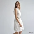 【iROO】白色背心洋裝