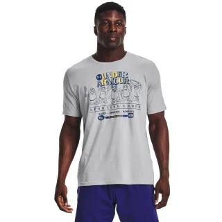 【UNDER ARMOUR】UA 男 Training Graphics 短T-Shirt _1376854-011(灰白色)