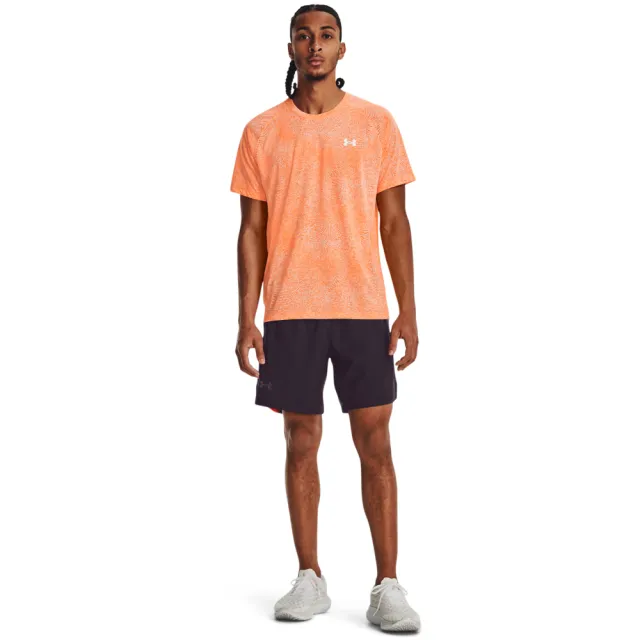 【UNDER ARMOUR】UA 男 LAUNCH 7吋運動短褲 _1376583-541(燕尾紫)