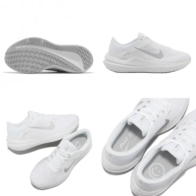 【NIKE 耐吉】慢跑鞋 Wmns Air Winflo 10 女鞋 白 銀 漸層 緩震 路跑 運動鞋(DV4023-102)