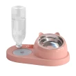 【SUNORO】寵物不鏽鋼碗 自動續水餵食器餵水器(貓咪狗狗餵食碗/寵物碗/貓狗用品)