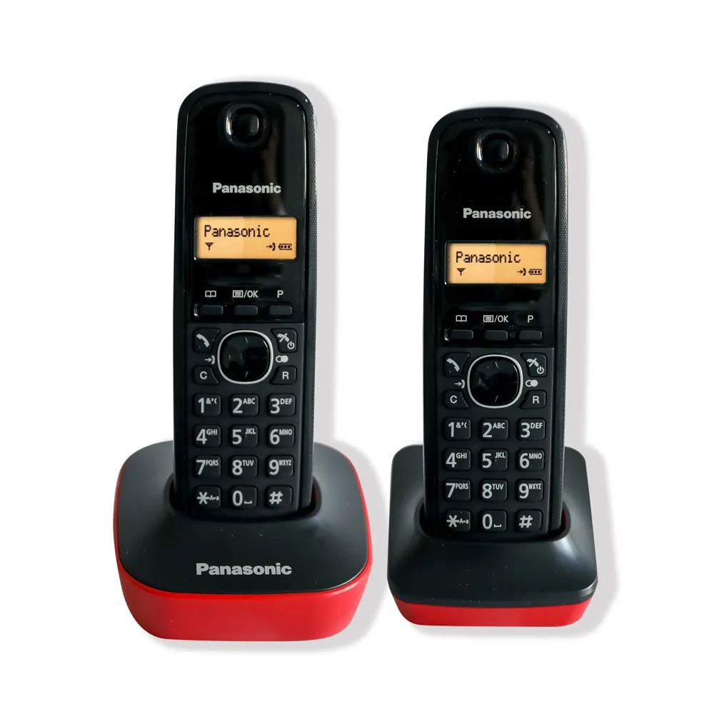 【Panasonic 國際牌】數位高頻雙手機無線電話(KX-TG1612聖誕紅)