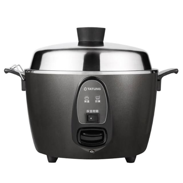 【TATUNG 大同】15人份 晶鑽灰多功能不鏽鋼電鍋-全配(TAC-15T-NIG)