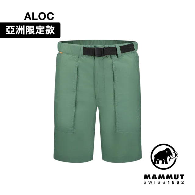 【Mammut 長毛象官方直營】Hiking Cargo Shorts AF W 日系經典工作短褲 玉石綠 女款 #1023-00910