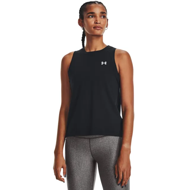 【UNDER ARMOUR】UA 女 Cotton Stretch 背心 _1376959-001(黑)