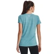 【UNDER ARMOUR】UA 女 Tech Tiger短T-Shirt _1376937-433(藍)