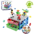 【Playful Toys 頑玩具】雙層收納盒小積木500PCS(兒童積木 益智積木 樂高積木)