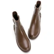 【GDC】工業風美式基本款真皮舒適短靴-咖色(228567-12)