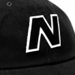 【NEW BALANCE】棒球帽 V990 Block N 男女款 黑 白 老帽 休閒 帽子 經典款 大N NB 紐巴倫(LAH21214BK)