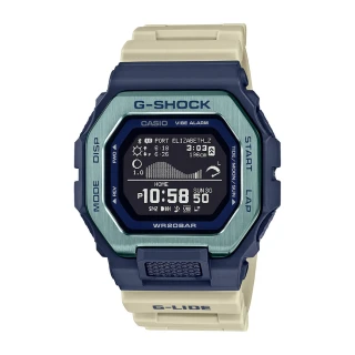 【CASIO 卡西歐】G-SHOCK 衝浪藍芽智慧型電子錶(GBX-100TT-2)